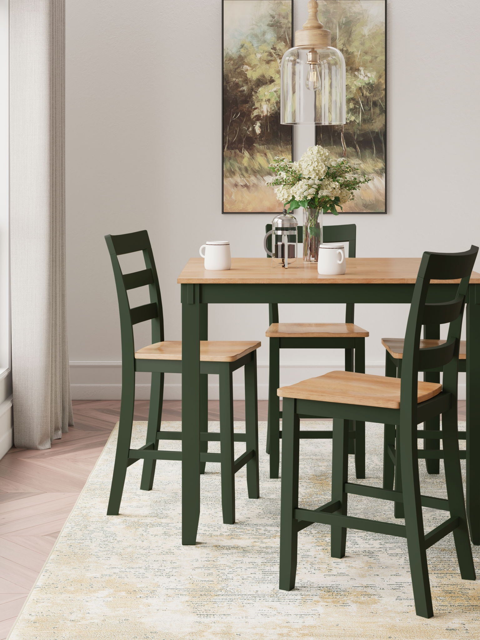 Gesthaven - Dining Room Counter Table Set - Hornell Furniture Outlet