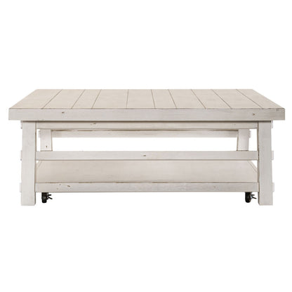 Modern Farmhouse - Oversized Square Cocktail Table - Hornell Furniture Outlet