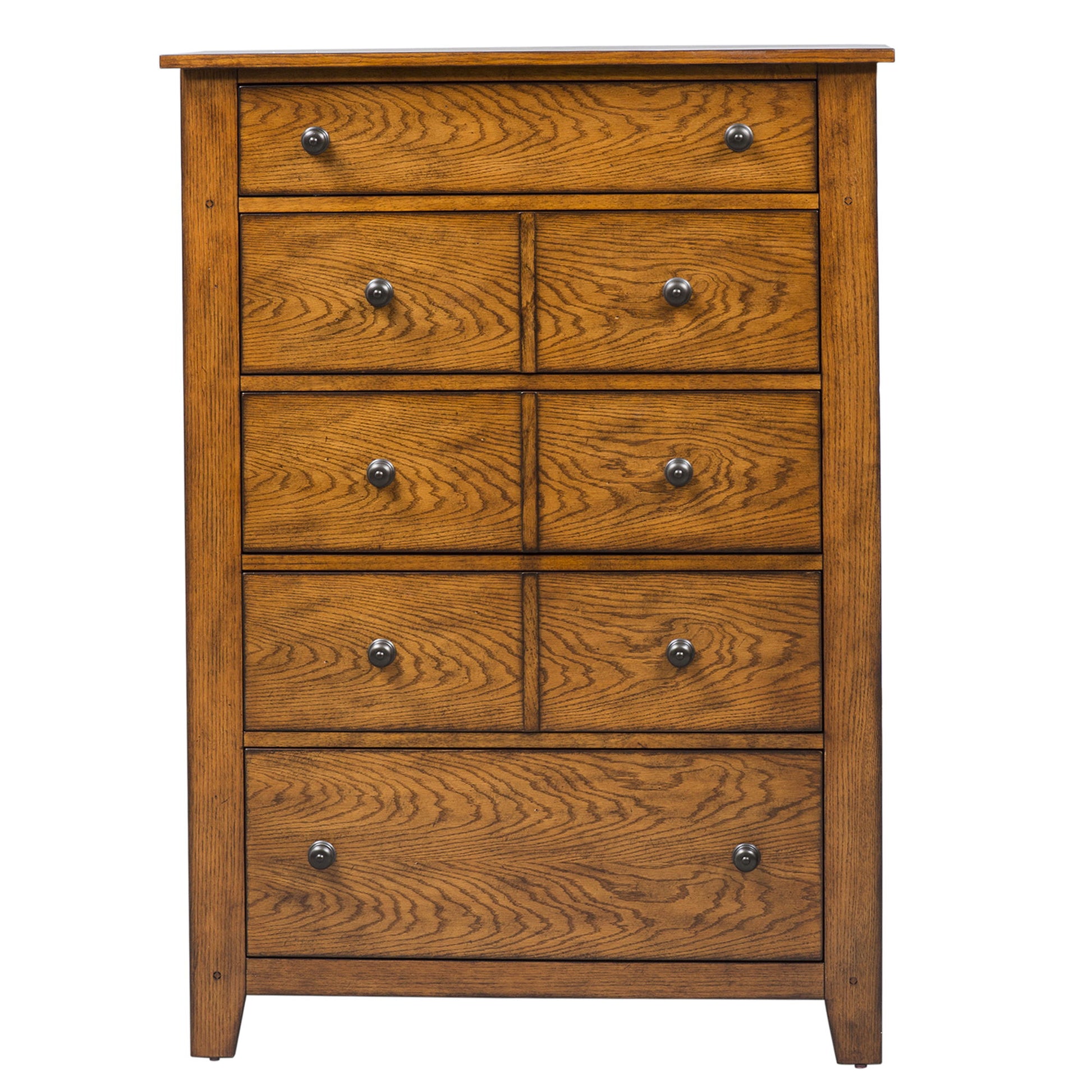 Grandpas Cabin - 5 Drawer Chest - Light Brown - Hornell Furniture Outlet