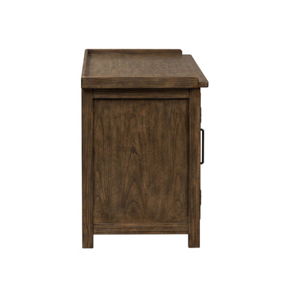 Sonoma Road - Small Credenza - Light Brown - Hornell Furniture Outlet