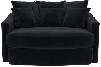 Matty - Round Accent Cuddle Chaise - Hornell Furniture Outlet