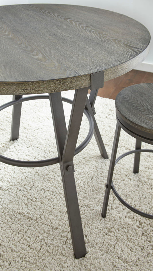 Portland - Counter Stool (Set of 2) - Dark Gray - Hornell Furniture Outlet