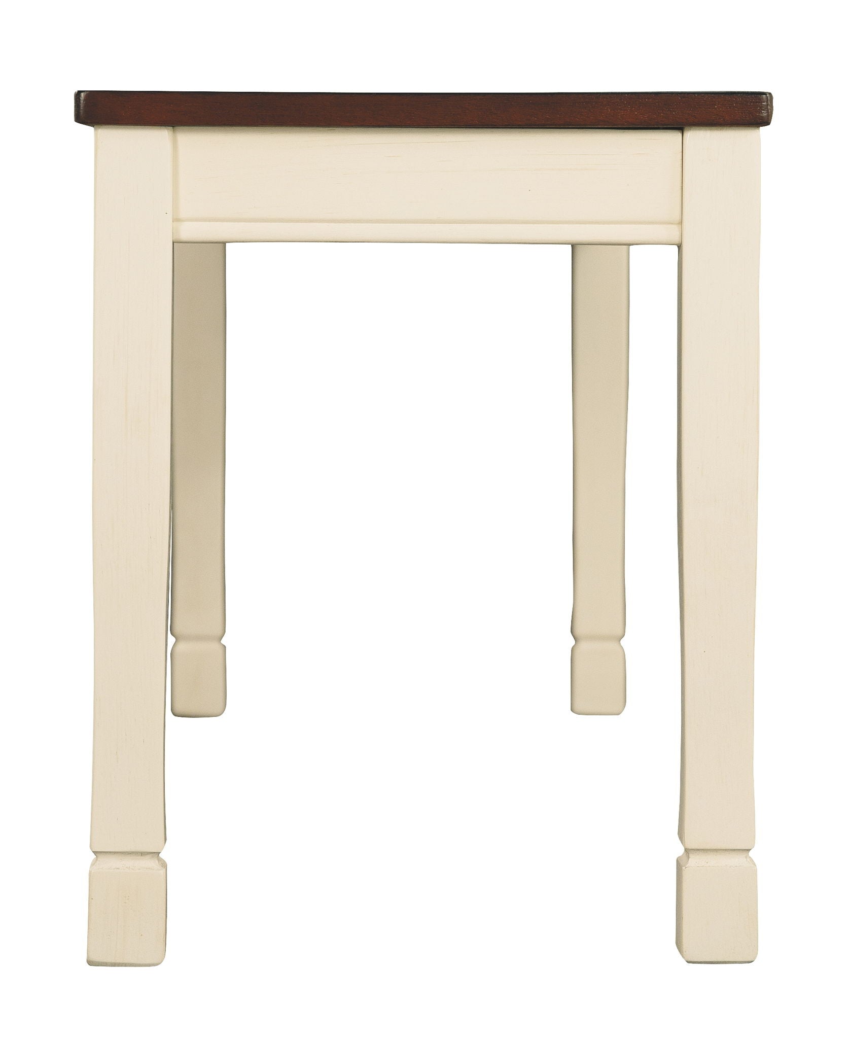 Whitesburg - Brown / Cottage White - Large Dining Room Bench - Hornell Furniture Outlet