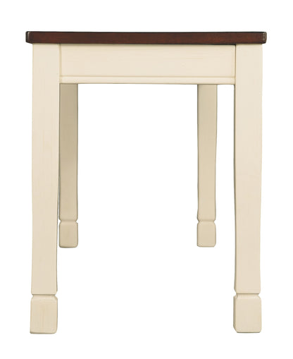 Whitesburg - Brown / Cottage White - Large Dining Room Bench - Hornell Furniture Outlet