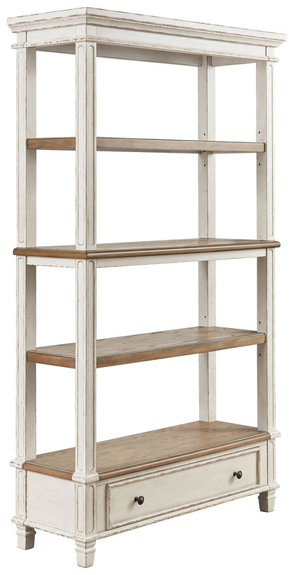 Realyn - Brown / White - Bookcase - Hornell Furniture Outlet