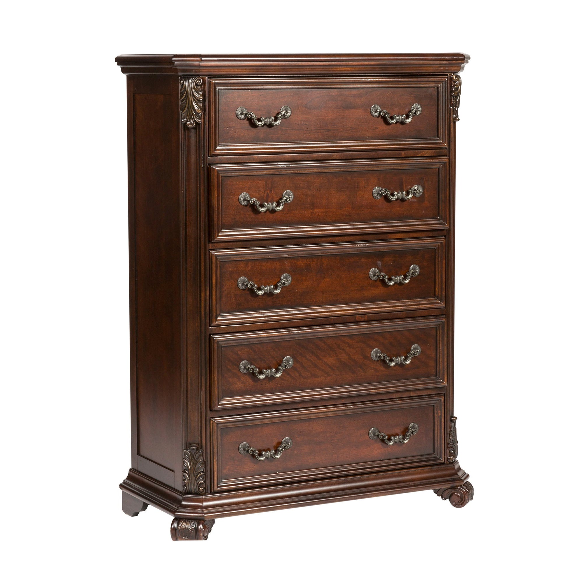 Messina Estates - 5 Drawer Chest - Dark Brown - Hornell Furniture Outlet