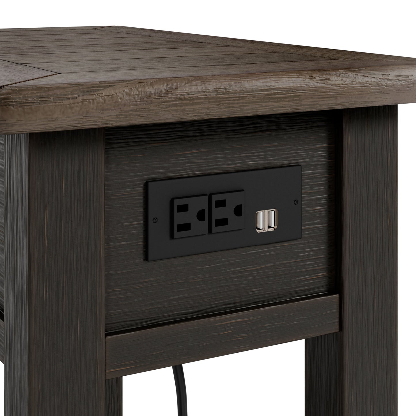 Tyler Creek - Black / Gray - Chair Side End Table - Hornell Furniture Outlet