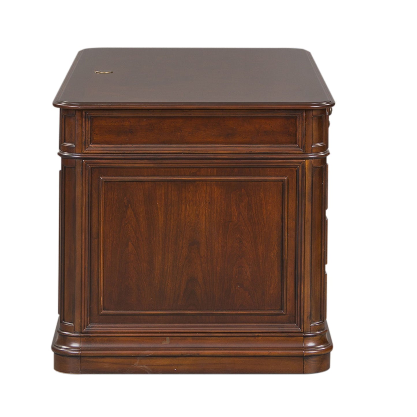 Brayton Manor - 5 Piece Home Office Jr Executive Set - Dark Brown - Hornell Furniture Outlet
