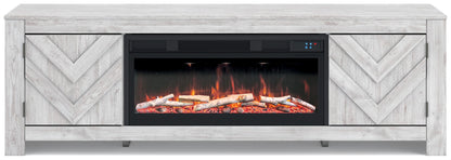 Cayboni - LG TV Stand With Fireplace Option - Hornell Furniture Outlet
