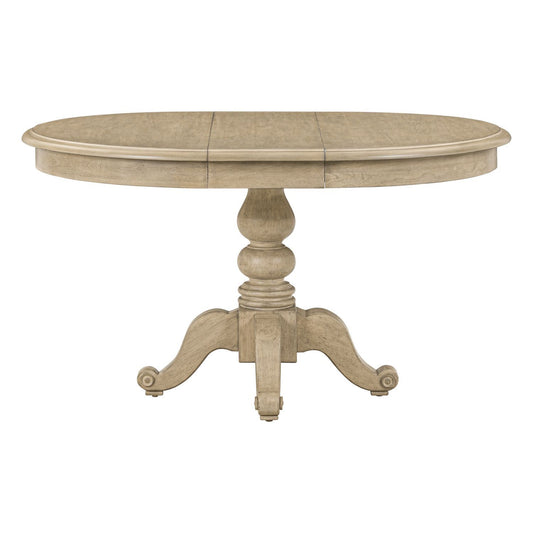 Summer House - Pedestal Table Set - Sand Dune - Hornell Furniture Outlet