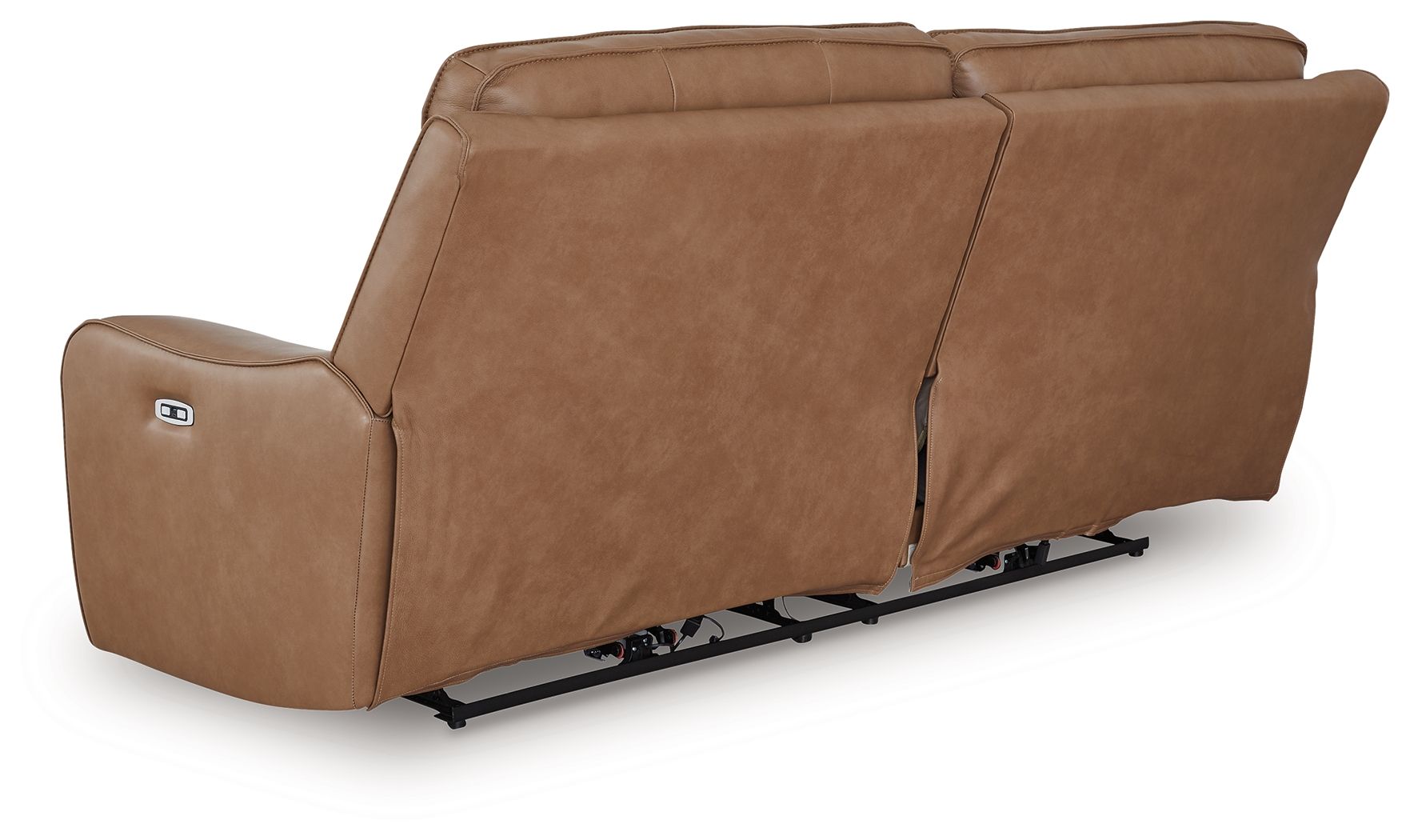 DeepWakes - Caramel - 2 Seat Power Reclining Sofa Adjustable Headrest - Hornell Furniture Outlet