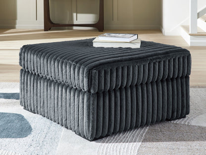 Midnight - Madness - Oversized Accent Ottoman - Hornell Furniture Outlet