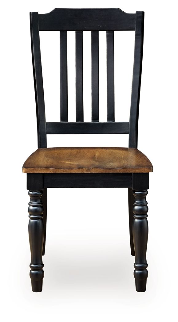 Clorazi - Dining Room Side Chair (Set of 2) - Black / Brown - Hornell Furniture Outlet