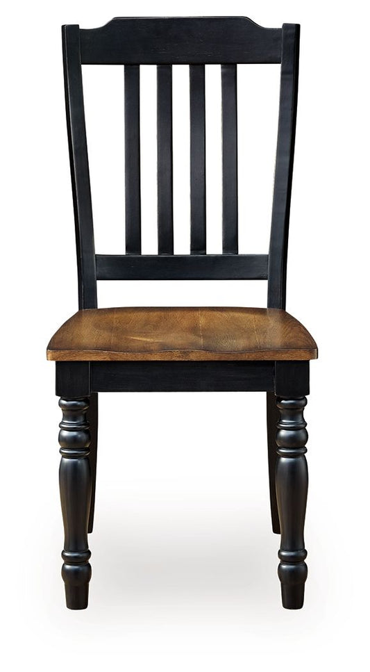 Clorazi - Dining Room Side Chair (Set of 2) - Black / Brown - Hornell Furniture Outlet