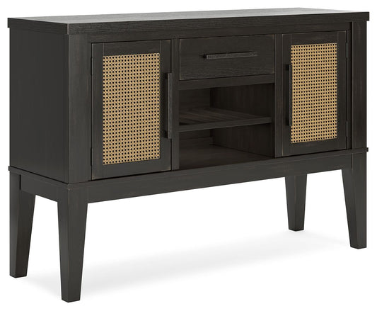 Galliden - Black - Dining Room Server - Hornell Furniture Outlet