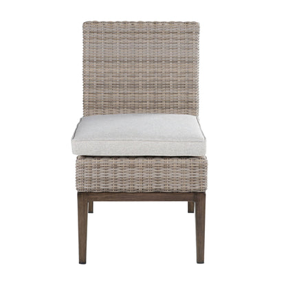 Marina - Patio Side Chair (Set of 2) - Brown Light - Hornell Furniture Outlet