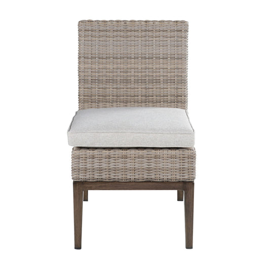Marina - Patio Side Chair (Set of 2) - Brown Light - Hornell Furniture Outlet