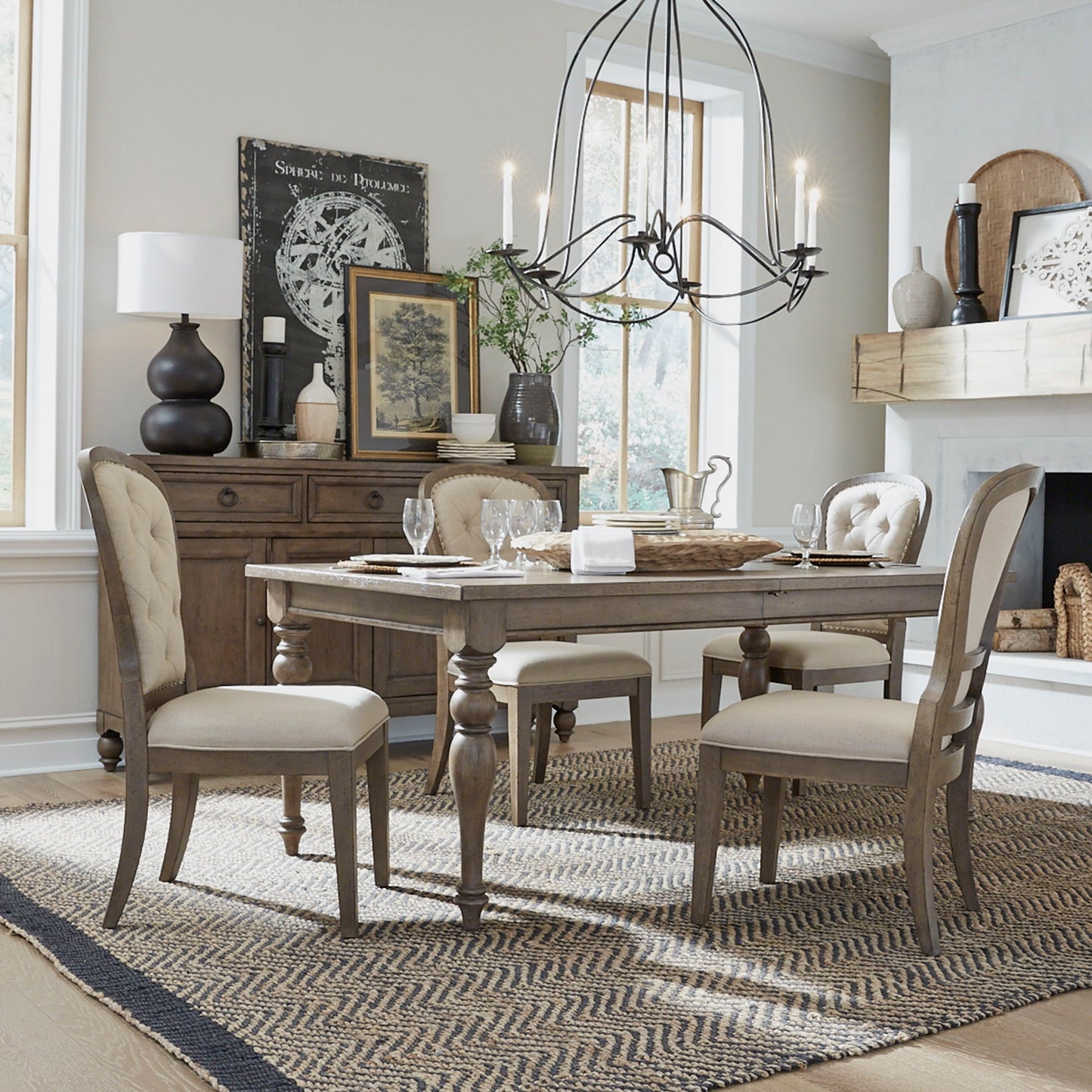 Americana Farmhouse - Optional Leg Table Set - Hornell Furniture Outlet