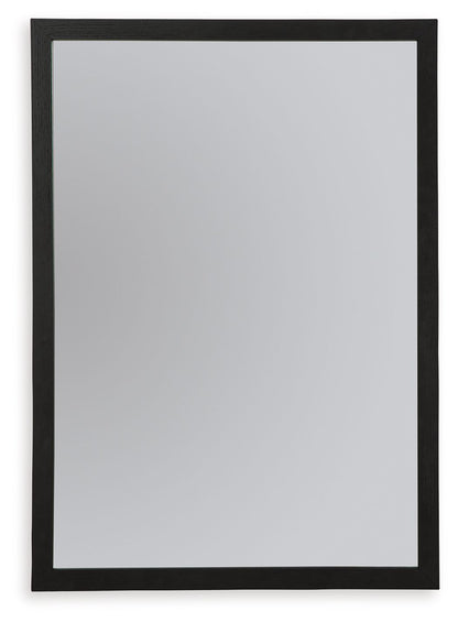 Danziar - Black - Bedroom Mirror - Hornell Furniture Outlet