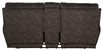 Sedona - Power Headrest Lay Flat Reclining Console Loveseat With Storage & Cupholders - Hornell Furniture Outlet