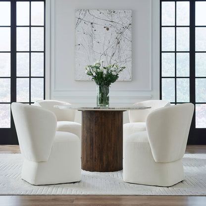 Accent Dining - Dining Chair With Casters Accent - Hornell Furniture Outlet