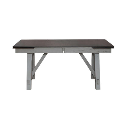 Newport - Trestle Table - Dark Gray - Hornell Furniture Outlet