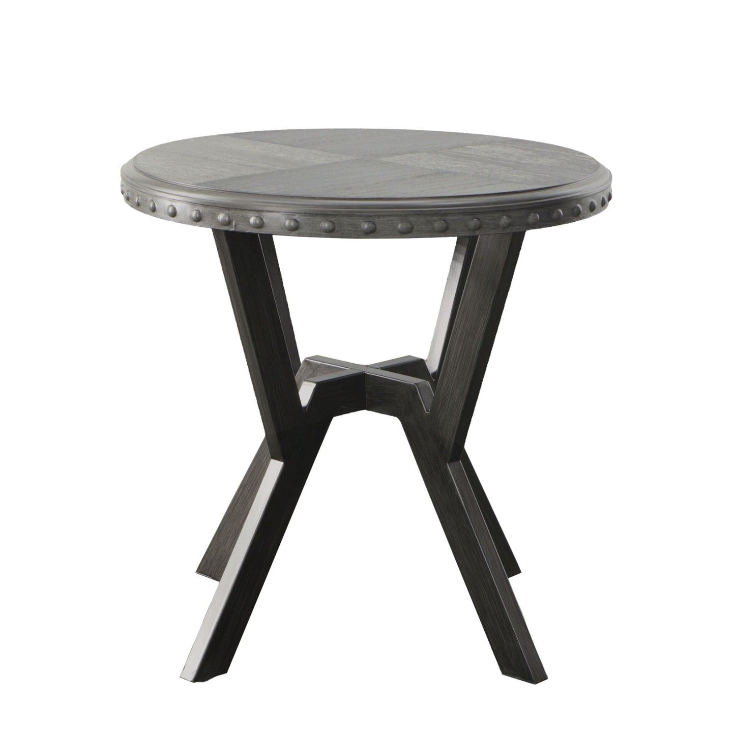Alamo - Round End Table - Gray - Hornell Furniture Outlet