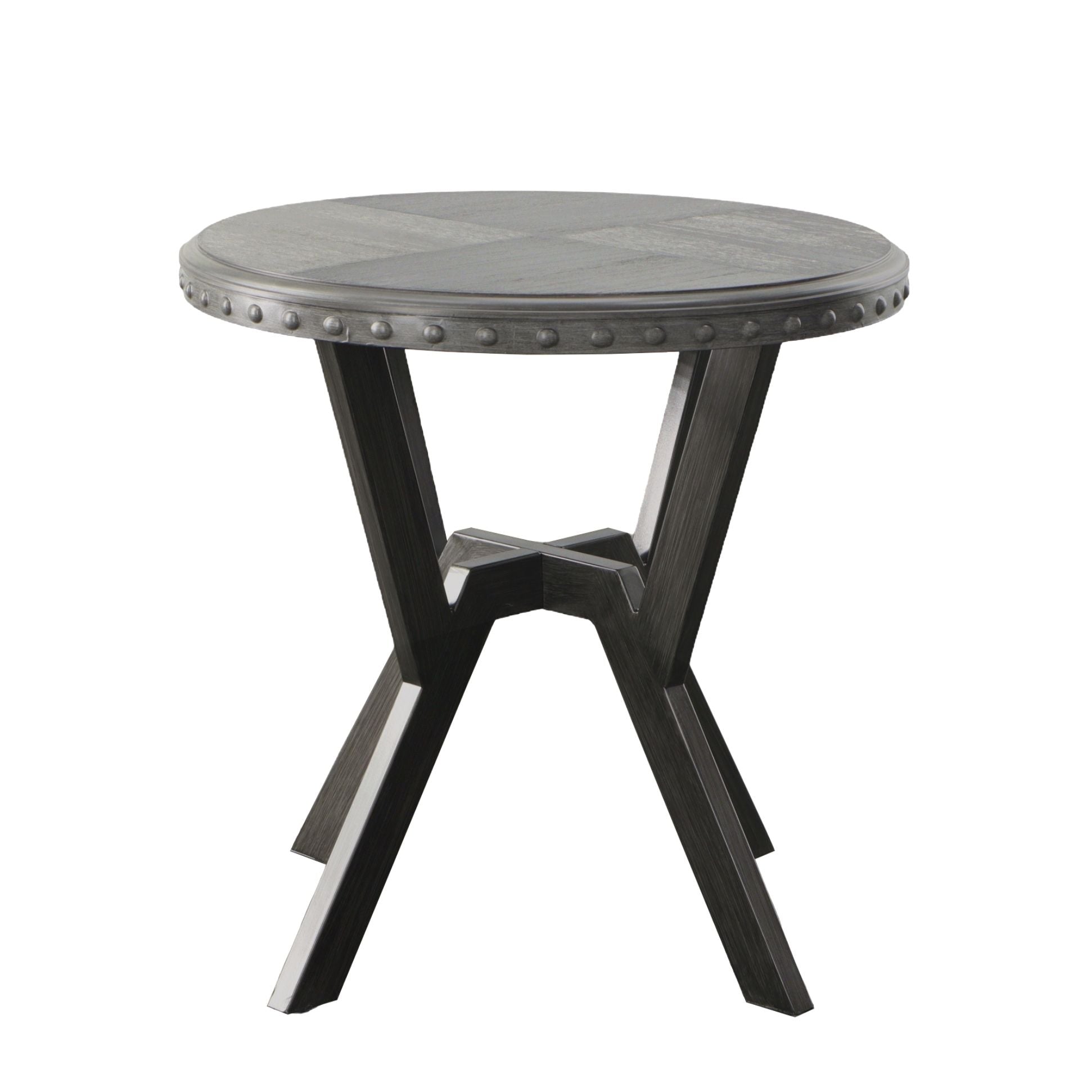 Alamo - Round End Table - Gray - Hornell Furniture Outlet