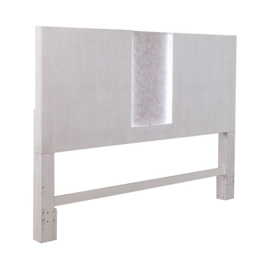 Mirage - King Travertine Panel Headboard - White - Hornell Furniture Outlet