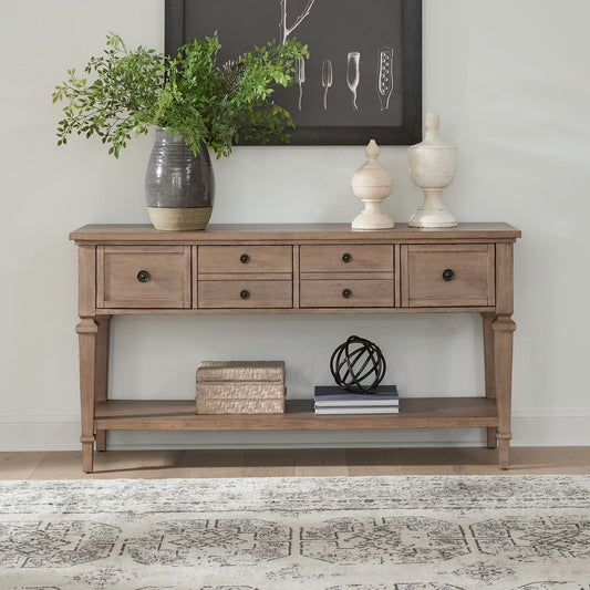 Haven Hills - Sofa Table - Camel Beige - Hornell Furniture Outlet