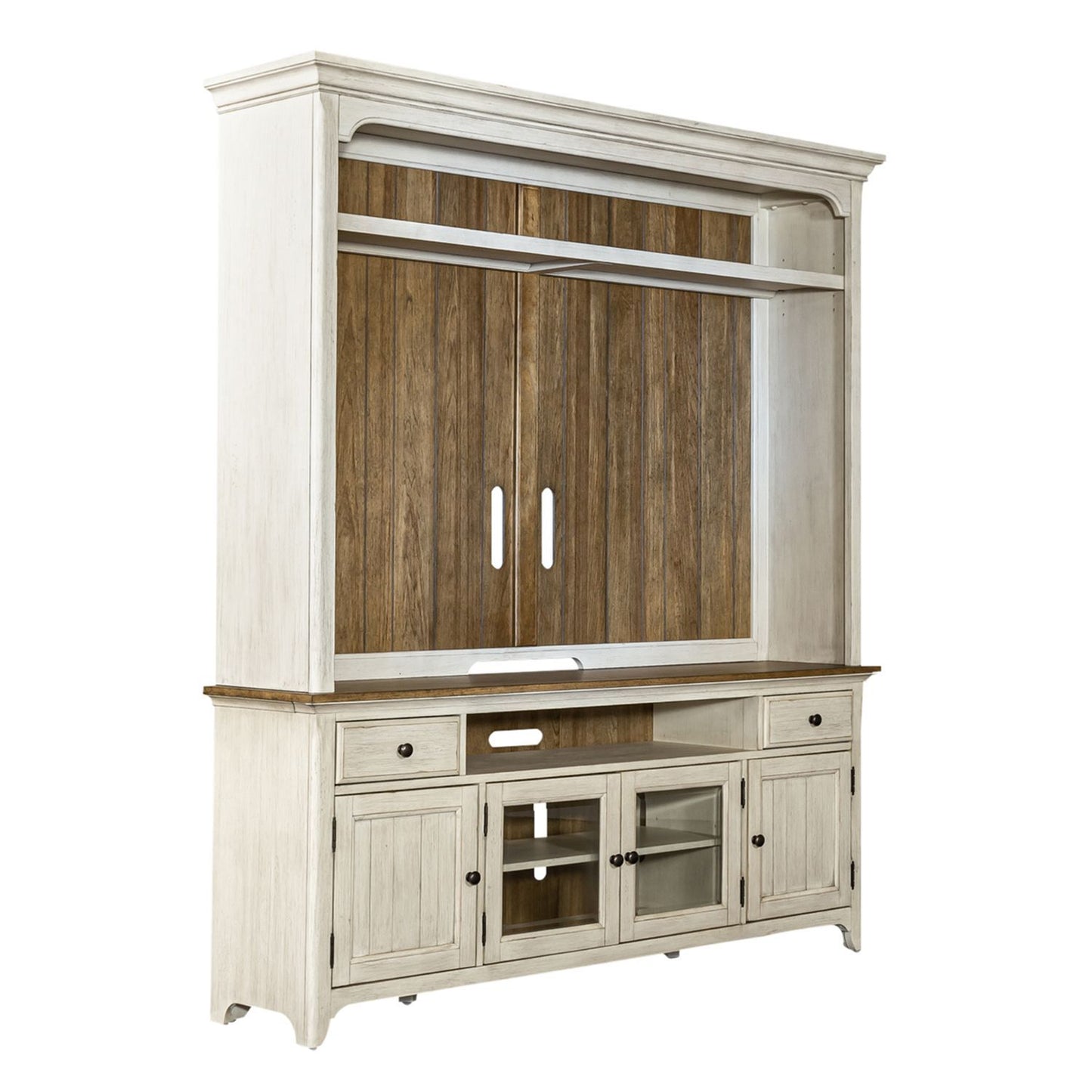 Farmhouse Reimagined - Entertainment Center - Hornell Furniture Outlet