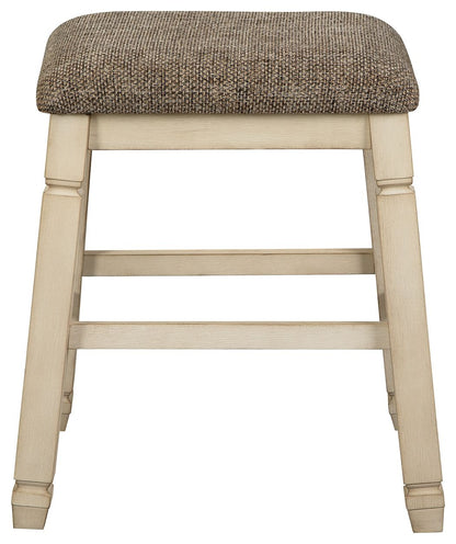 Bolanburg - Beige - Upholstered Stool (Set of 2) - Hornell Furniture Outlet