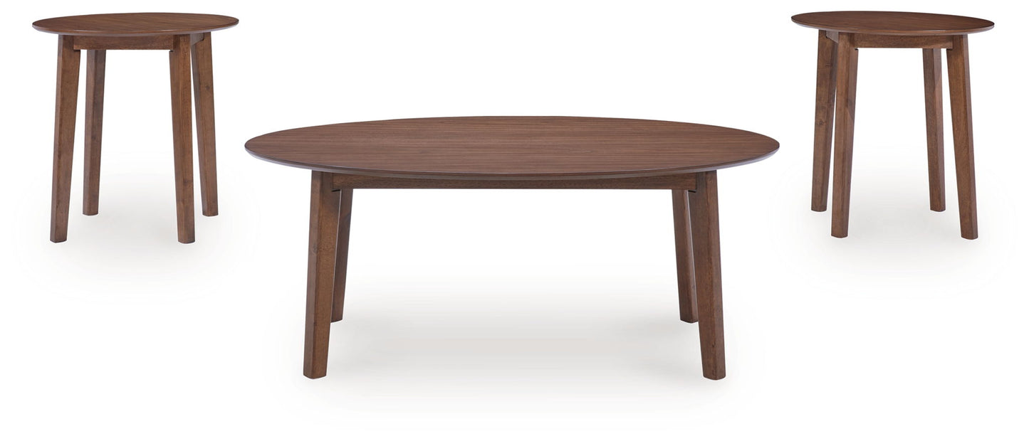 Gordonay - Occasional Table Set (Set of 3) - Brown - Hornell Furniture Outlet