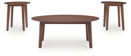 Gordonay - Occasional Table Set (Set of 3) - Brown - Hornell Furniture Outlet