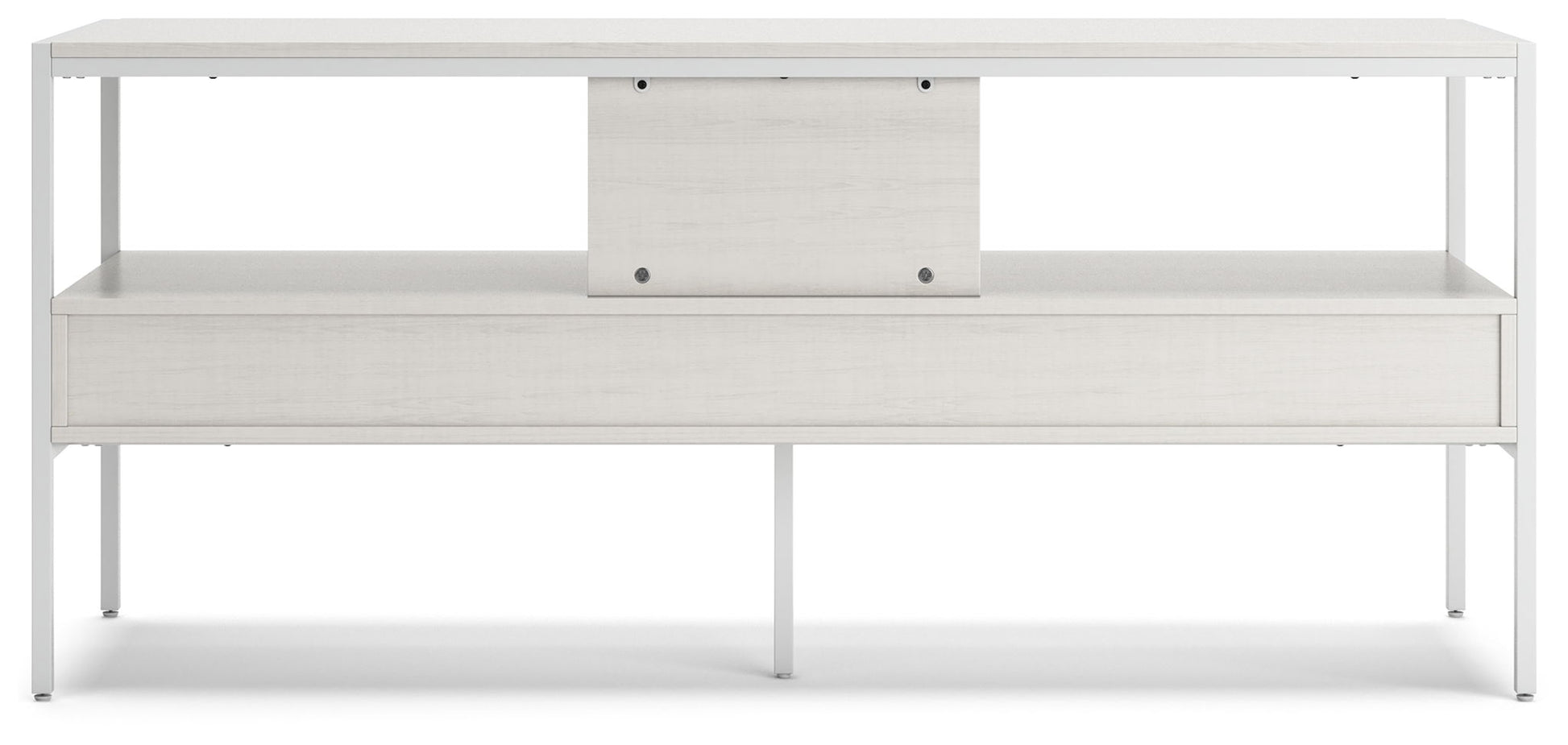 Deznee - White - Large TV Stand - Hornell Furniture Outlet