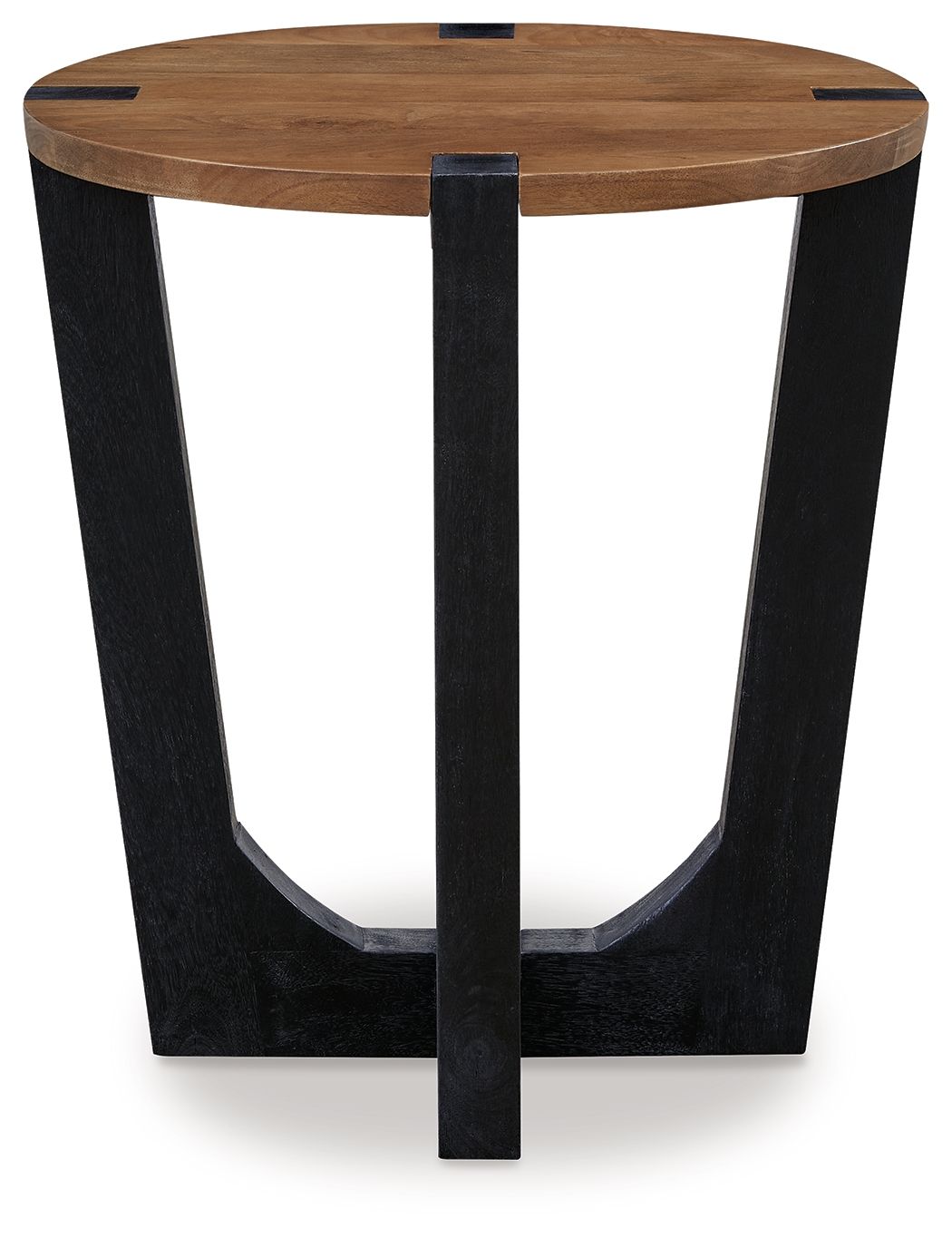 Hanneforth - Round End Table - Brown - Hornell Furniture Outlet