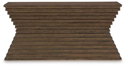 Hannodream - Warm Brown - Sofa Table - Hornell Furniture Outlet