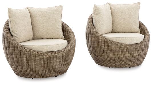 Danson - Swivel Lounge With Cushion - Hornell Furniture Outlet