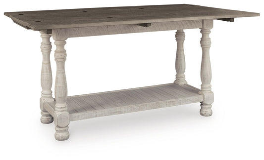 Havalance - Flip Top Sofa Table - Gray / White - Hornell Furniture Outlet