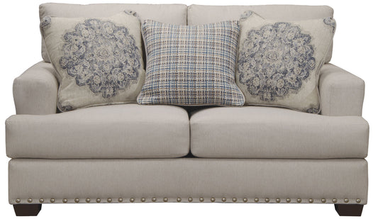 Newberg - Loveseat - Platinum - Hornell Furniture Outlet