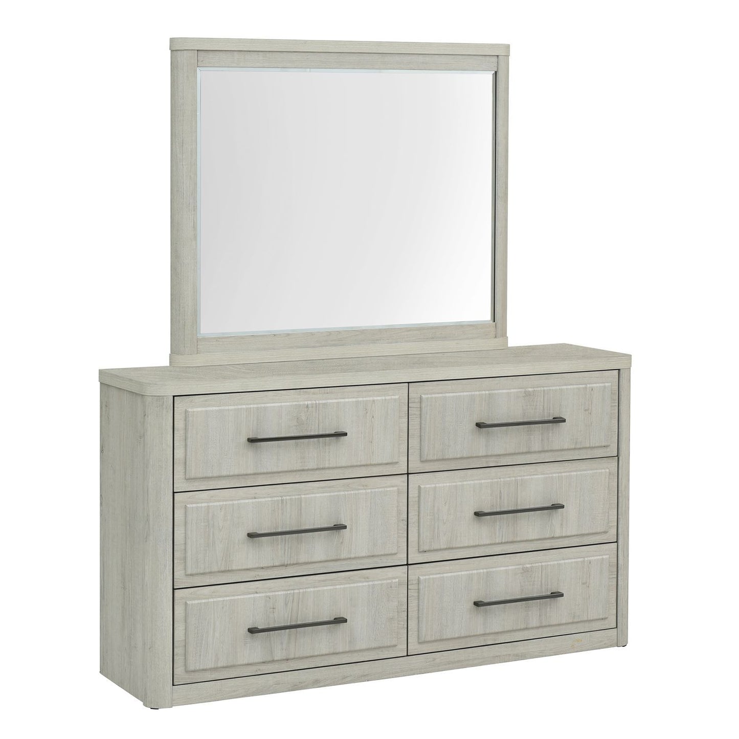 Modern Play - Dresser & Mirror - White - Hornell Furniture Outlet