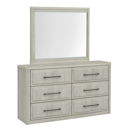Modern Play - Dresser & Mirror - White - Hornell Furniture Outlet