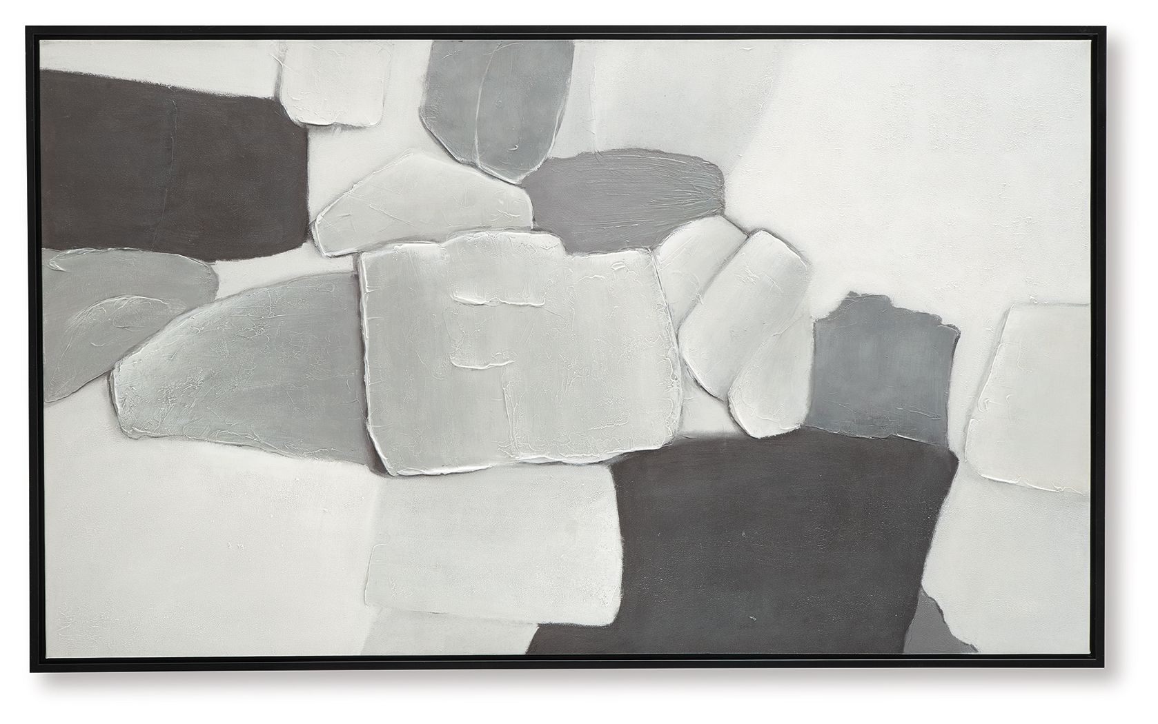Adilson - White / Gray / Black - Wall Art - Hornell Furniture Outlet
