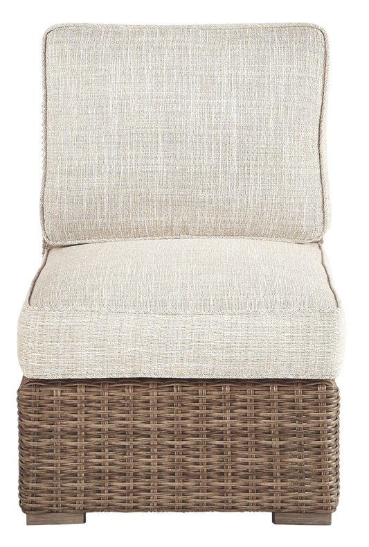 Beachcroft - Beige - Armless Chair w/Cushion - Hornell Furniture Outlet