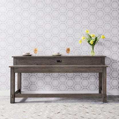 Modern Farmhouse - 4 Piece Dining Room Set - Gray - Hornell Furniture Outlet