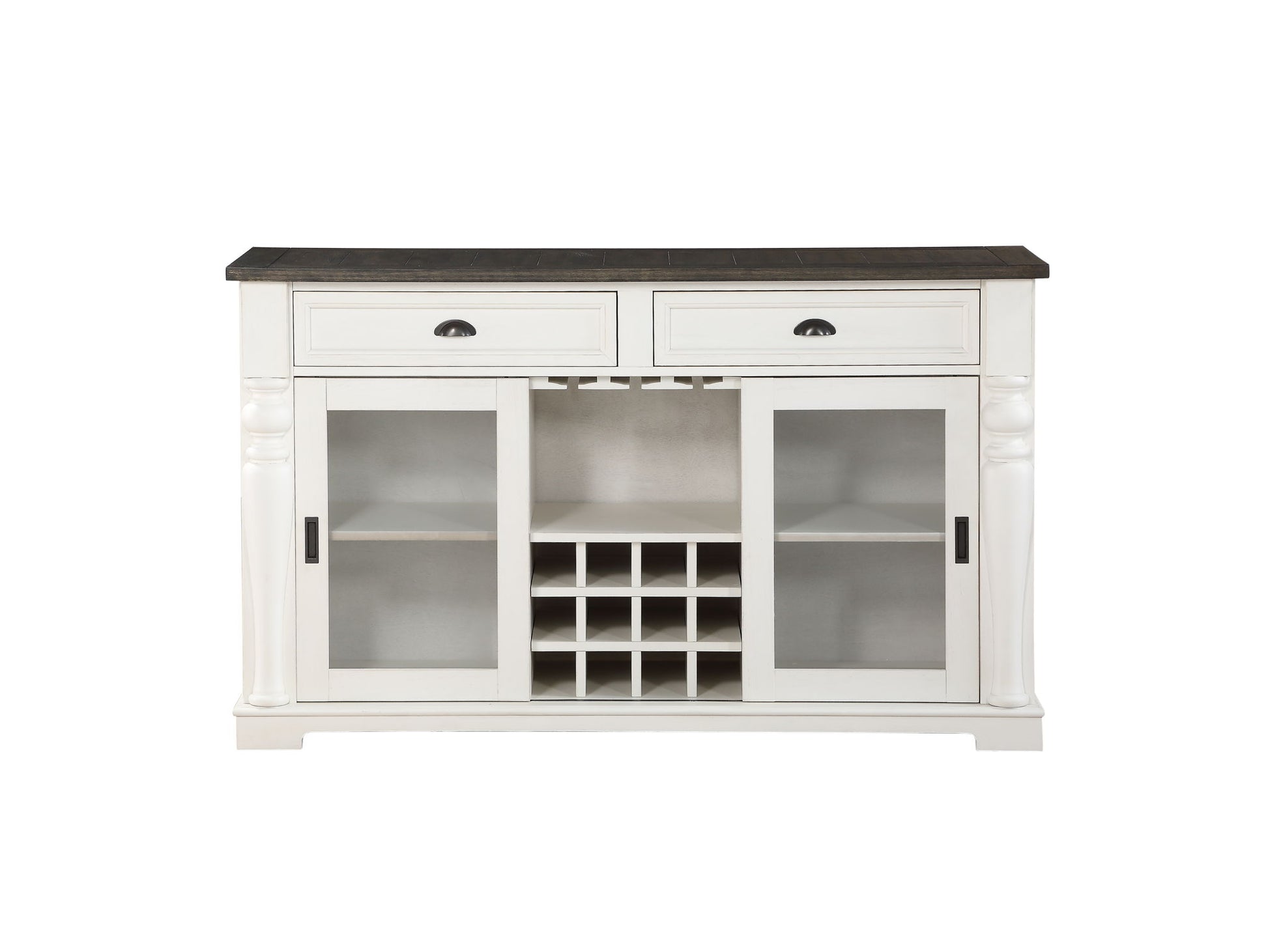 Joanna - Server - Two Tone - Hornell Furniture Outlet