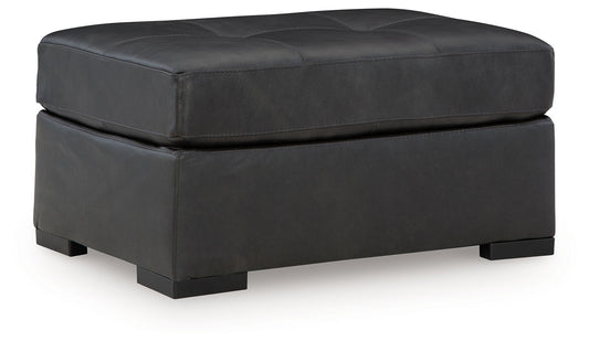 Brindley Pier - Fog - Oversized Accent Ottoman - Hornell Furniture Outlet