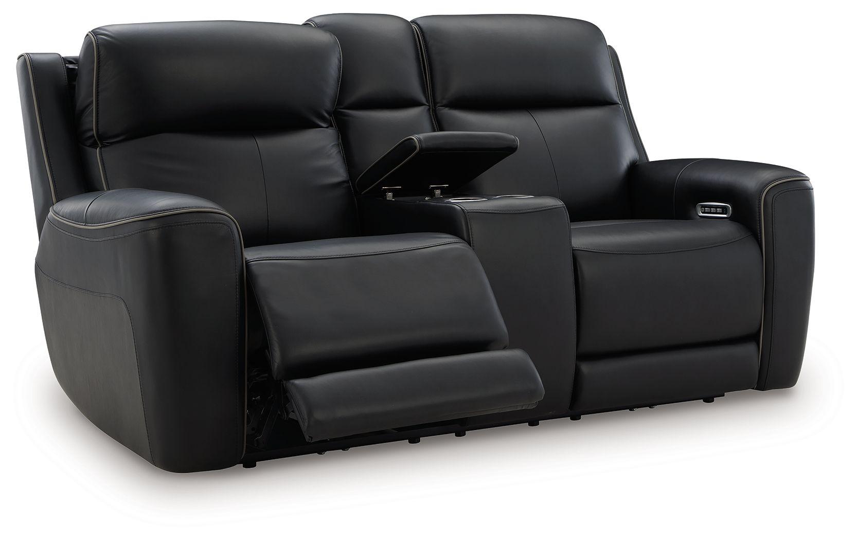5Z - Comfort - Relaxation - Power Reclining Loveseat with Console / Adj Headrest - Hornell Furniture Outlet