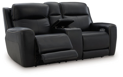 5Z - Comfort - Relaxation - Power Reclining Loveseat with Console / Adj Headrest - Hornell Furniture Outlet