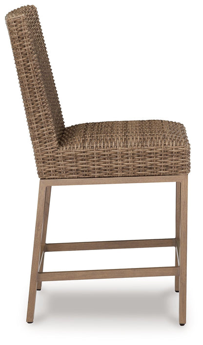 Walton Bridge - Driftwood - Barstool (Set of 2) - Hornell Furniture Outlet